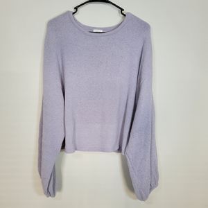 Women's O&O Soft Knit Gray Sweater, Size Large